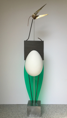 Vogel I | Kupfer, Styropor,Plastik